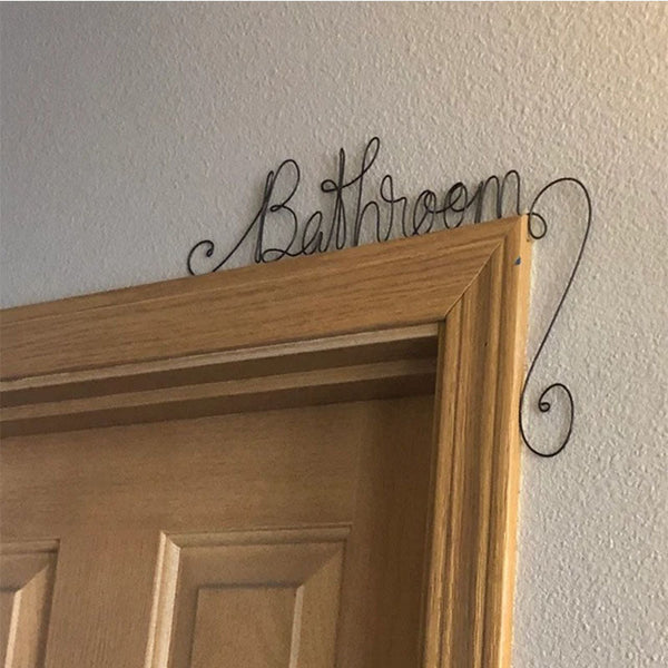 Unique Wire Pantry Door Sign