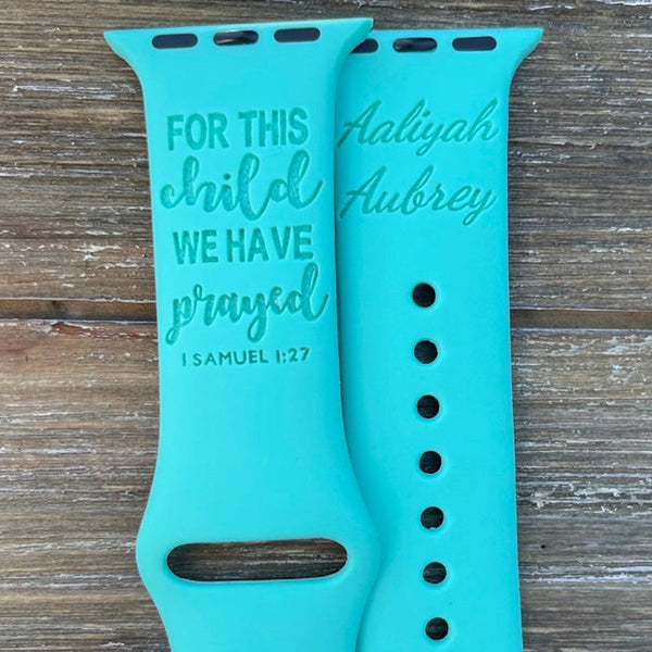 Scripture iWatch Band, inspirational Apple Watch Band,personalized Watch Band