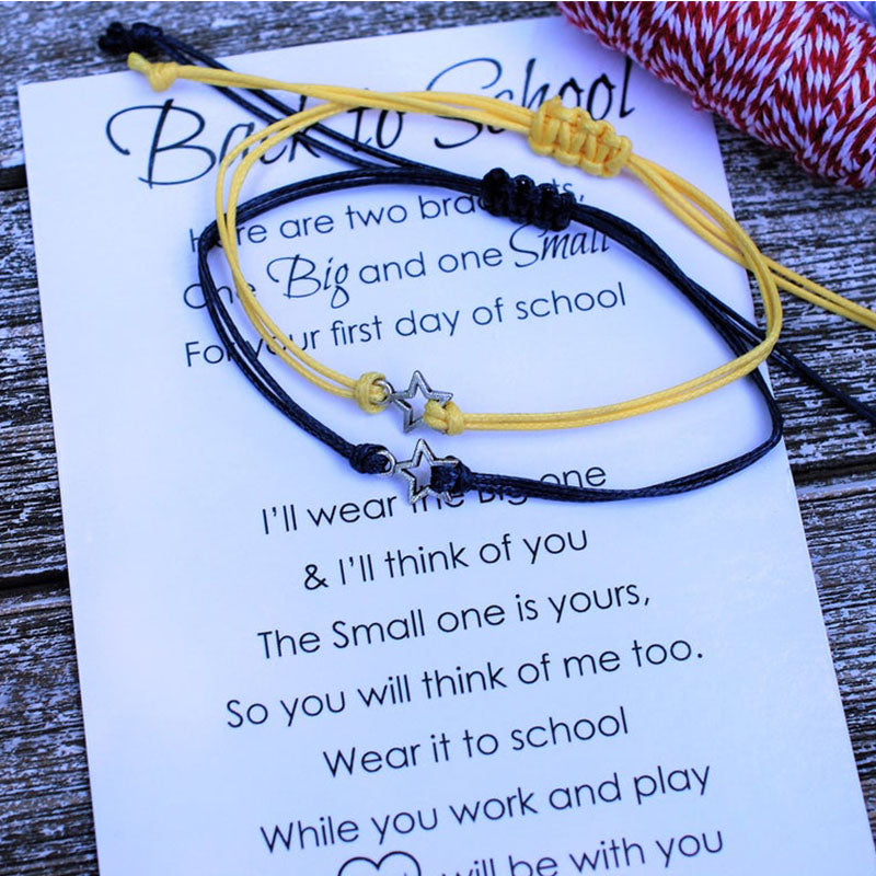 Back to School Bracelets First Day of School Bracelet Star Bracelet