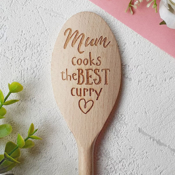 Grandma, Nana, Nanny, Granny, Gran, Mum, Dad, Bakes the best cakes Personalised Wooden Spoons, Cake Baking, Birthday Gift, Present Cooking