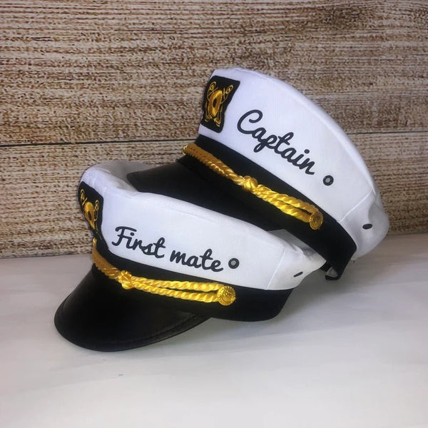 Nautical Captain's Hat, Gift for New Boat Owner, Captain Hat, First Mate Hat, Skipper