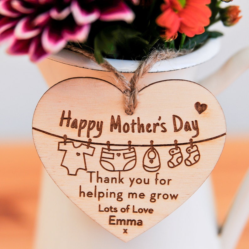 Personalised Flower Tag, Personalised Mother's Day Gift