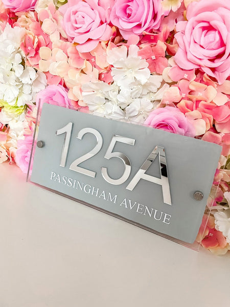 Large House Door Sign, Personalised House Sign, Acrylic House Sign, House Number Sign