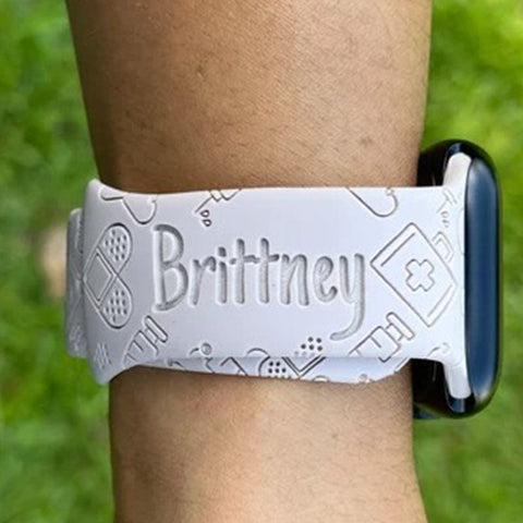 Personalized Nurse Watch Strap Gift for Nurse Compatible with Apple Watch Bands