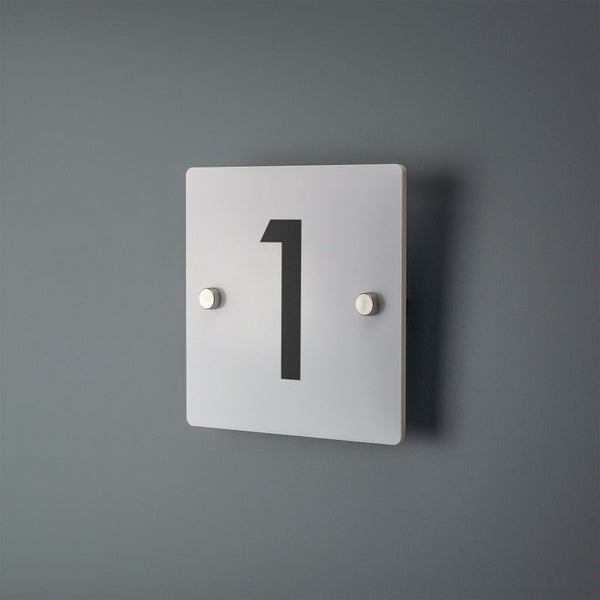 Contemporary Modern House Number Sign Printed Address Signage