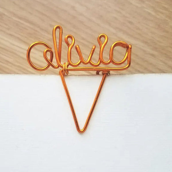 Wire Name Planner Clip - Personalized Planner Marker - Page Marker - Custom Paper Clip - Book Marker - Planner Accessories - Binder Clip