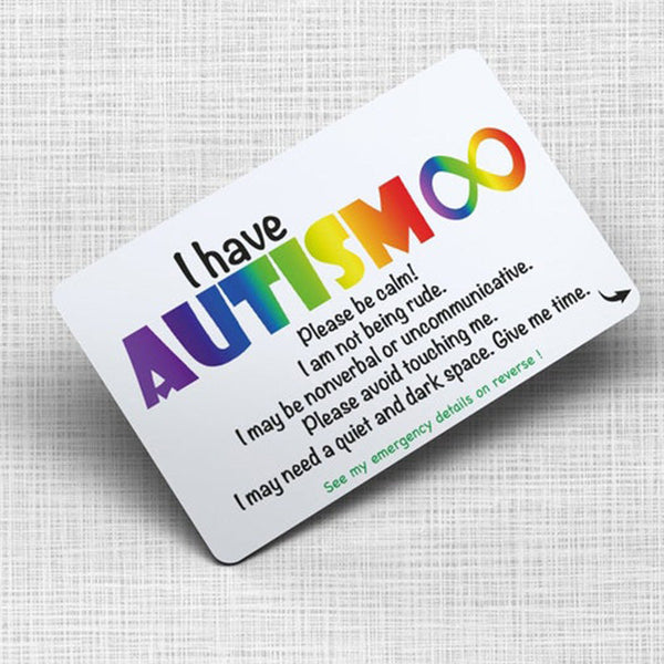 Autism Awareness Medical Card - Personalised - Disability - Invisible Disability