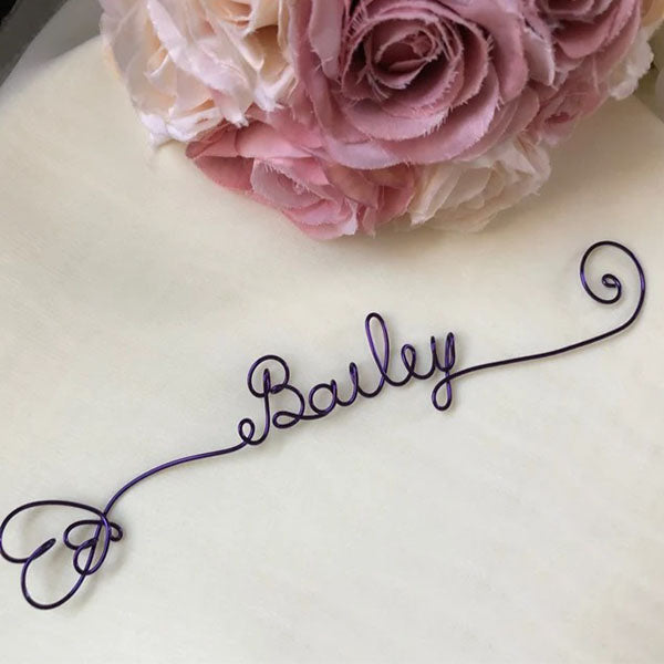 A Custom Wire Bookmark, A Personalized Wire Name Bookmark with hearts,Unique Bookmark