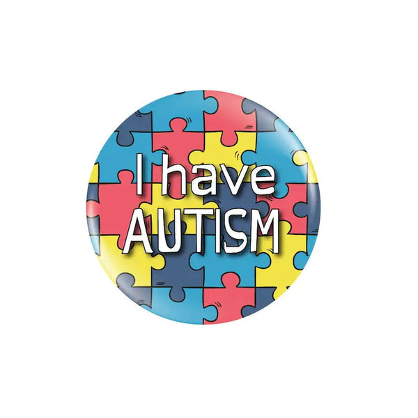 Set of 4 Autism Awareness Life Aid Mini Pin Badges