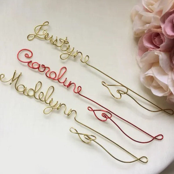 Custom Wire Name Bookmark, Name/Word Paperclip Book Lover Accessories Gift