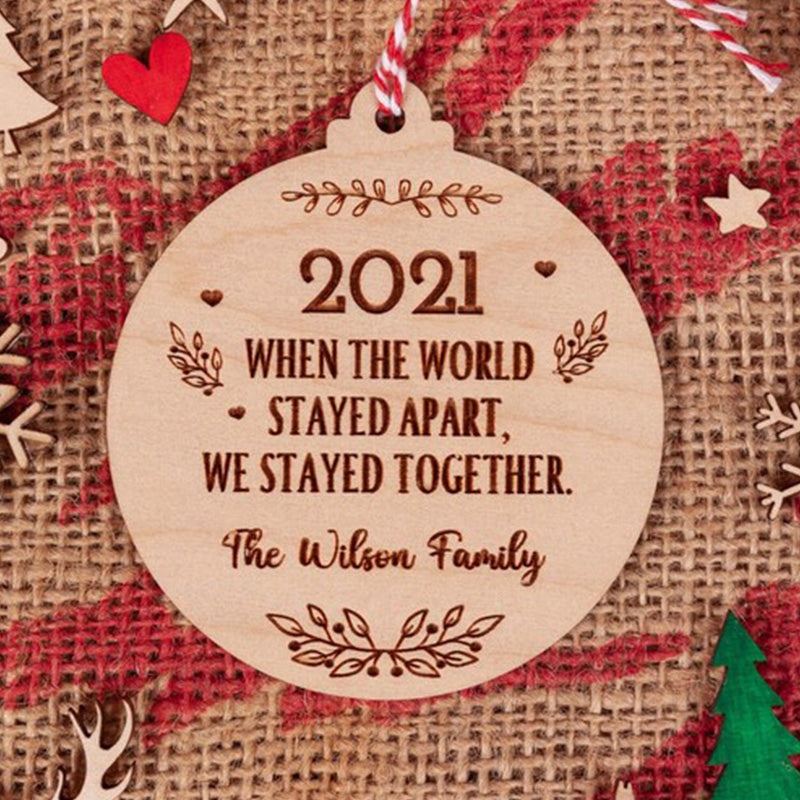 Personalised Christmas Bauble, 2021 Christmas Tree Decoration