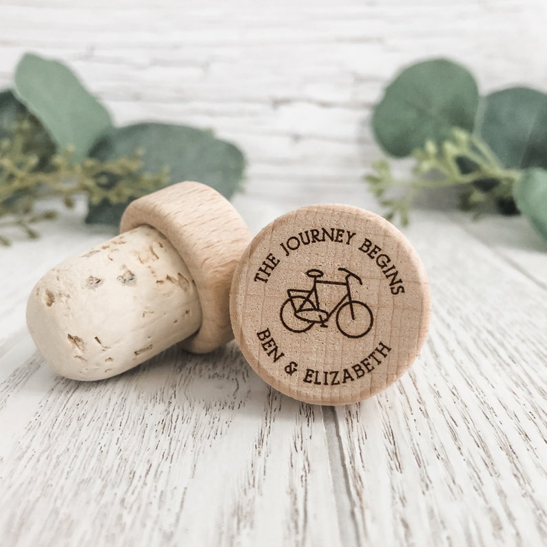 Personalized Wine Bottle Stopper, Cork Bottle Stopper, Custom Wine Stopper Wedding Favors, Set Of 5