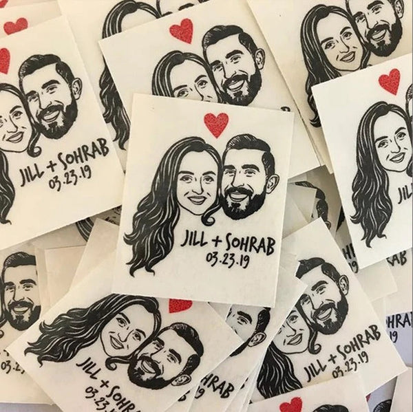 Customizable Temporary Wedding Tattoos