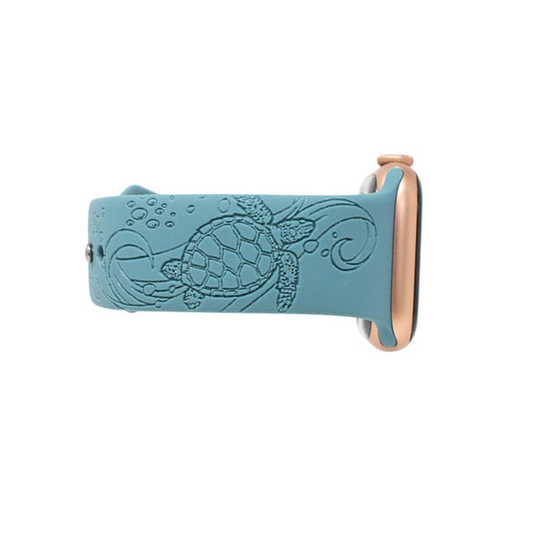 Sea Turtle Watch Band, Laser Engraved, Beach Vibes Smart Watch