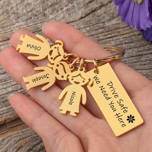 Personalized Keychains,Family Keychains Gift Keyring,Custom Family Gift Keychain