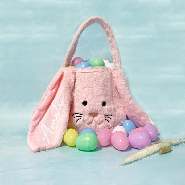 Personalized Easter Bag, Easter Bunny Bag,Custom Bunny, Kids Easter Gift bag