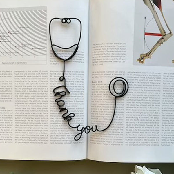 Personalised Stethoscope Bookmark | Wire Bookmark | Med Student Gifts