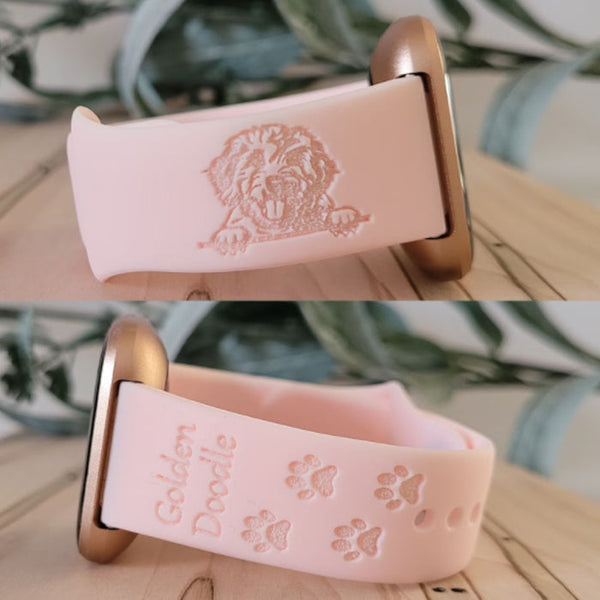 Engraved Watch Band DOG CHOOSE BREED