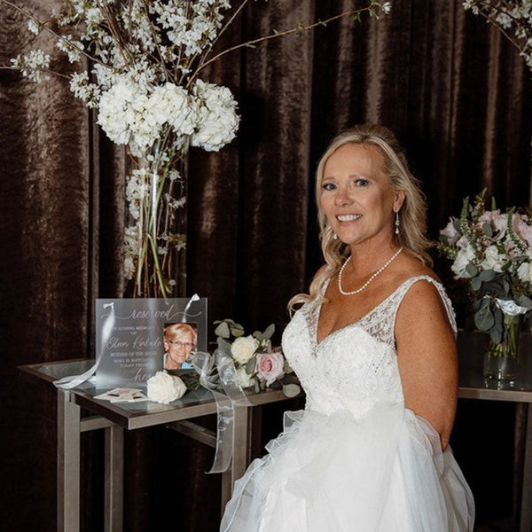 Reserved For Those Who Are Watching From Heaven, Frosted Acrylic Wedding Memorial Sign