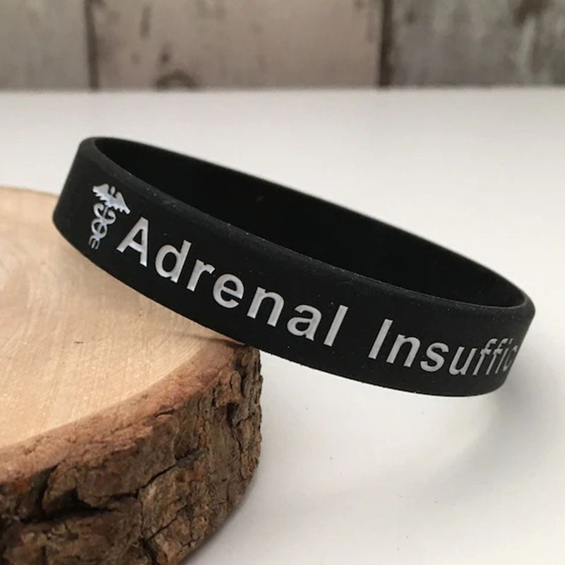 Adrenal Insufficiency Bracelet Medical ID Addison's Band Wristband Alert Jewellery