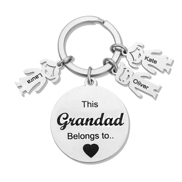 Family Keychains Gift Keyring,Custom Family Gift Keychain