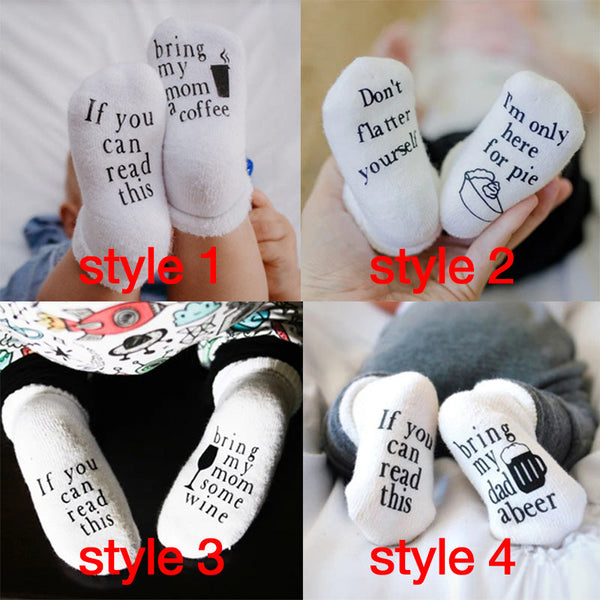 Beer Gifts for Dad, Father's Day Gift, If You can Read this Baby Socks, Unisex Baby Shower Gift