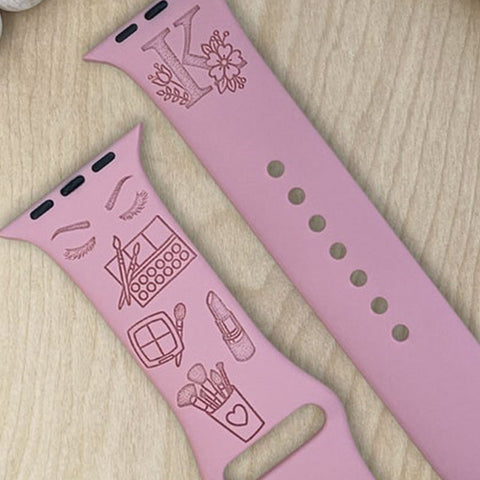 Makeup Apple Band, Makeup Laser Engraved Apple Watch Band, Makeup Artist Gift