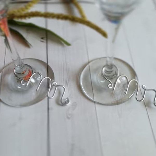 Wire Wine Charms - Rustic Wine Charms - Personalized Name Wine Charms - Custom Wine Charm - Champagne Charm - Wedding Gift