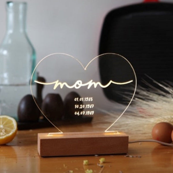 Gift idea for mom - night light for mommy - personalized gift for mom - Mother's day gift