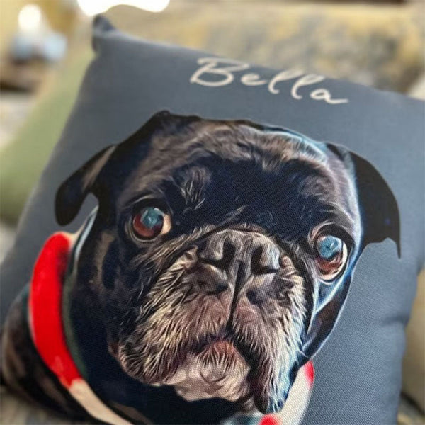 Custom Pet Pillow Using Pet Photo + Name Custom Cat Dog Pillow Personalized Cat Pillows Cases Cat Picture Pillow Pet Picture Pillow