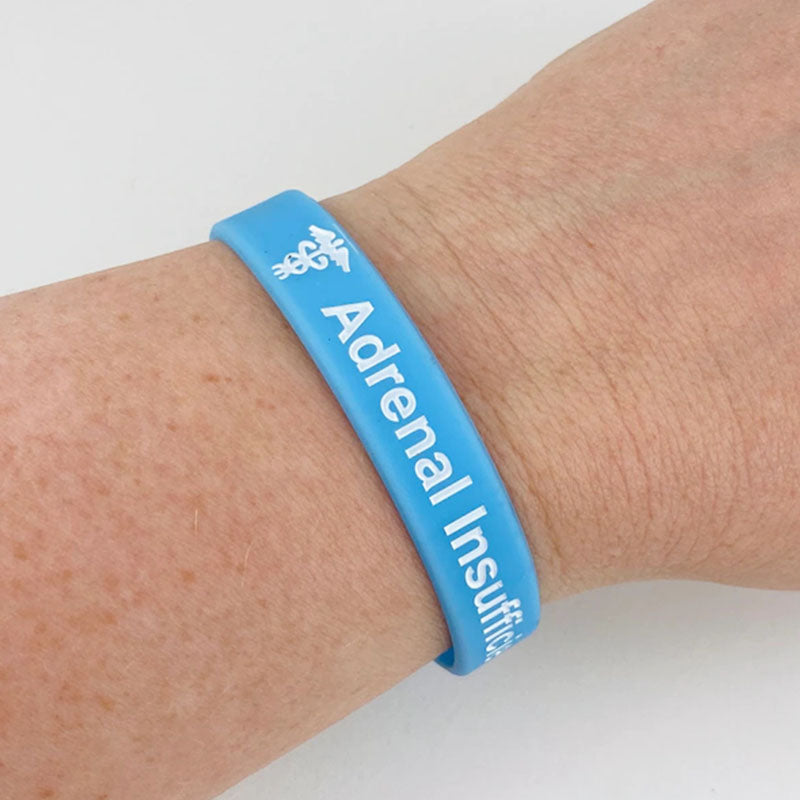 Adrenal Insufficiency Bracelet Medical ID Addison's Band Wristband Alert Jewellery