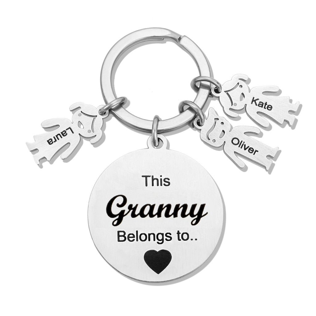 Family Keychains Gift Keyring,Custom Family Gift Keychain