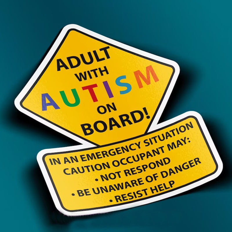 Adult With Autism Car Truck Decal Sticker