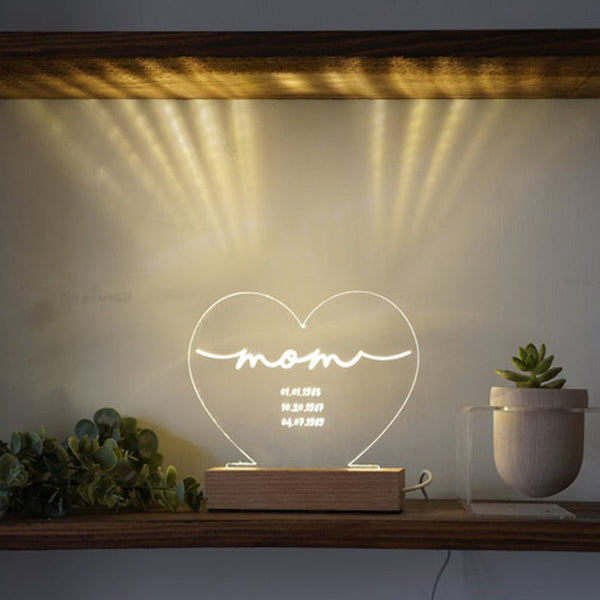 Gift idea for mom - night light for mommy - personalized gift for mom - Mother's day gift