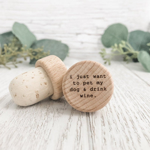 Personalised Wine Stopper, Wedding Favors, Custom Natural Wood Champagne Stopper, Set Of 5