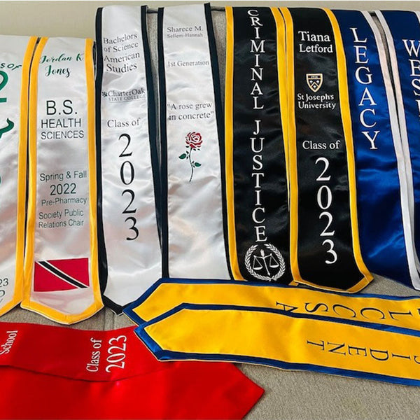 Custom Graduation Stole, High School Graduation Sash