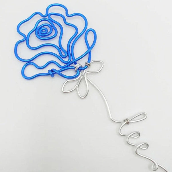 Rose Wire Name, Wire name, Personalized Gift, Rose Planner Decor  Bookmark