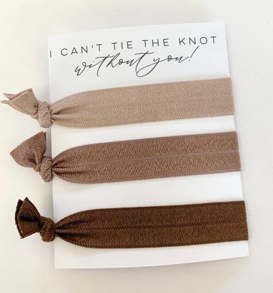 CUSTOM Promotional Bridal Show Hair Tie Favors | Event Handouts Promos Gifts for Wedding Pros + Planners