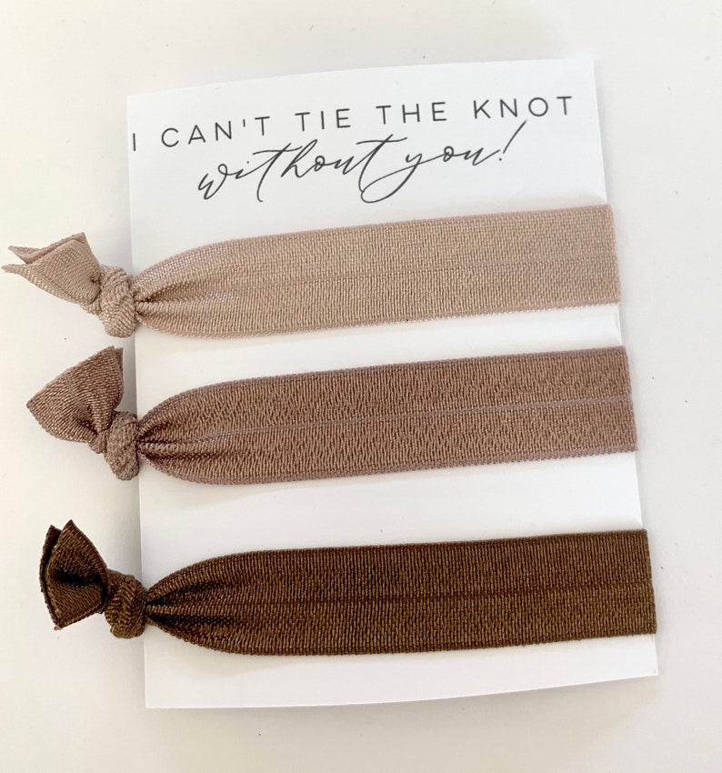 Bridesmaid Proposal Hair Tie Gift  Bridal Party Gift, Retro Vibes, Palm Springs Wedding