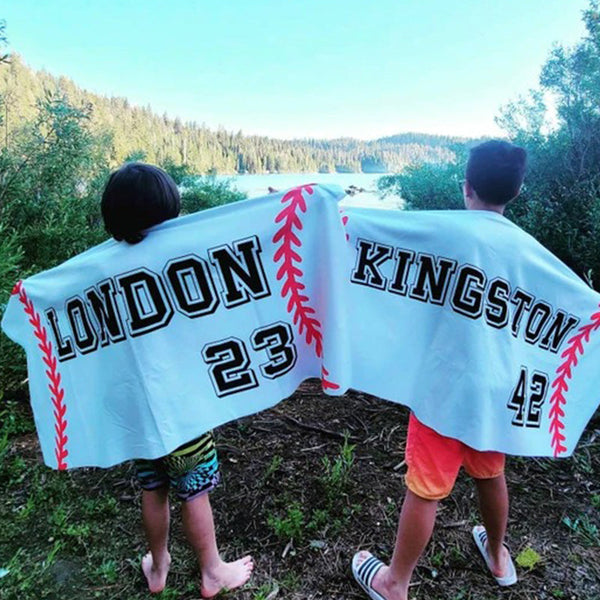 Custom Baseball Beach Towel Baseball Team Gifts