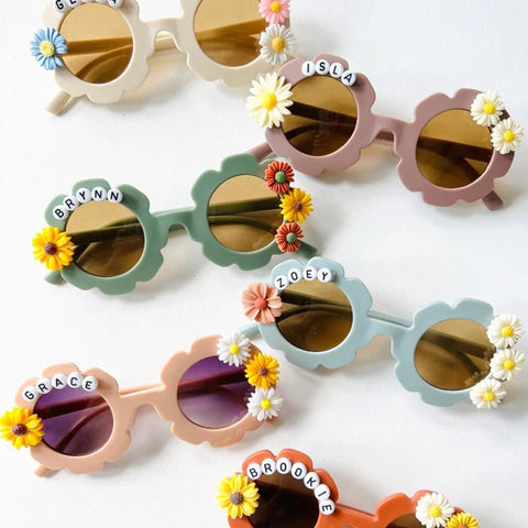 Personalized flower sunglasses | toddler flower sunglasses| baby sunglasses| customize sunglasses| Kids flower sunglasses