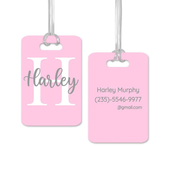 Monogram Luggage Tag, Girls Trip Luggage ID