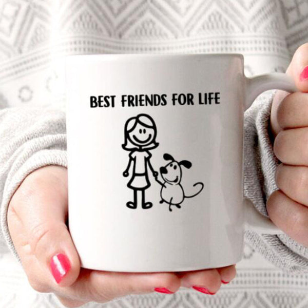 Personalized Best Friends For Life Dog Coffee Mug