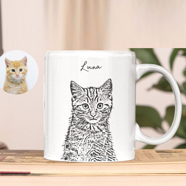 Custom Pet Mug Using Pet Photo + Name Custom Dog Mug Dog