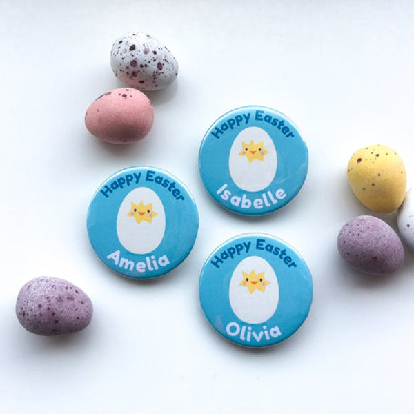 Personalised Easter gift, personalised Easter badge