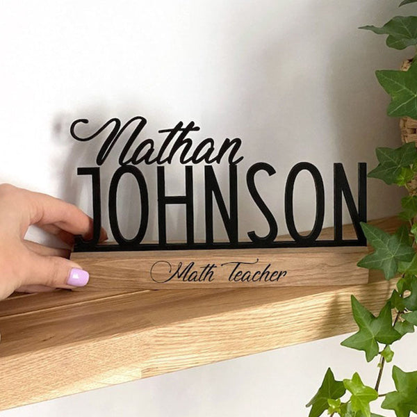 Teacher Name Sign, Teacher Name Plate