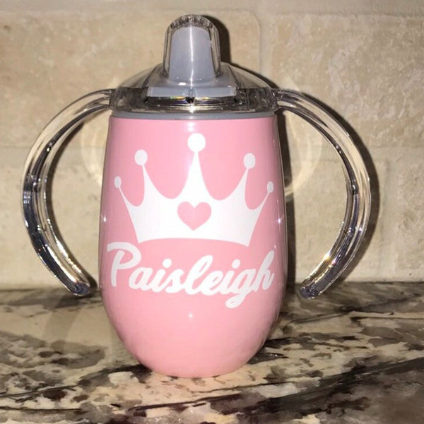 Princess Crown Sippy Cup / Stainless Steel Toddler / Baby Shower Gift / Training