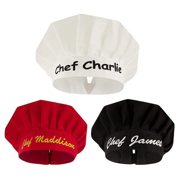 Personalized Chef Hats for Men & Women, Custom Chefs Hat with Embroidered Name