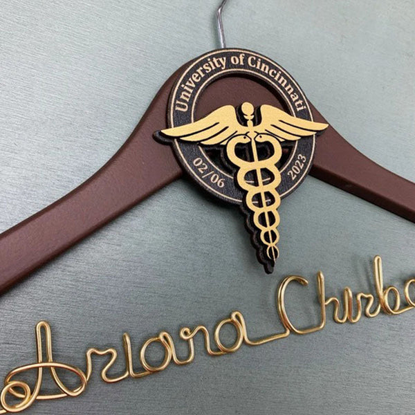 Unique Gift for Doctor, Birthday Gift for Doctor, Personalized Coat Hanger