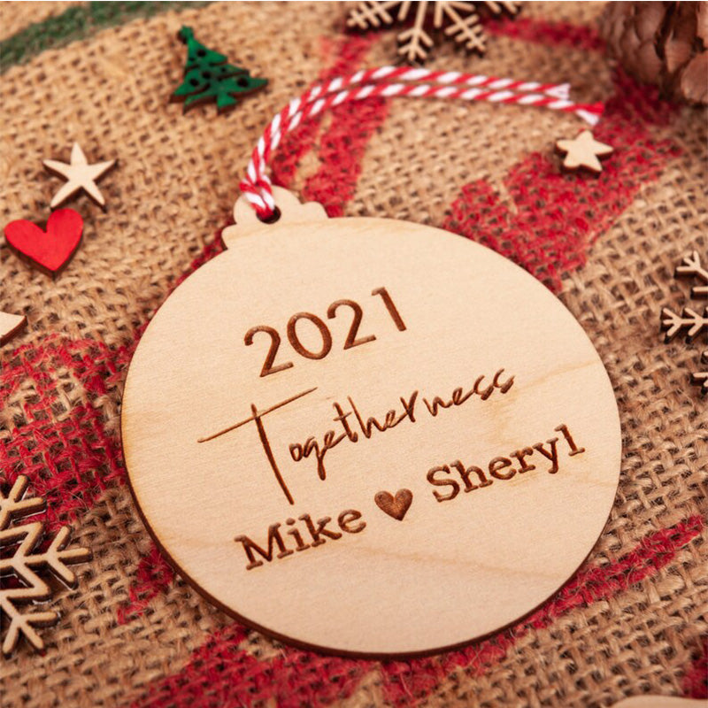 Togetherness Christmas Tree Bauble 2021, Keepsake Gift For Couple